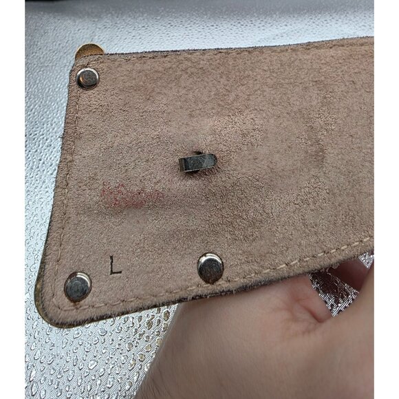 Gibson Snakeskin Leather Belt Large Red Gold-Tone Buckle Retro '80s Vintage Rar - Picture 3 of 4